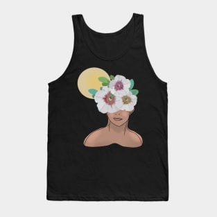 Girl with flower crown Tank Top